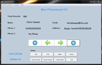 Mini Phonebook 2.0 screenshot 2