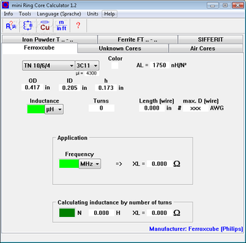 mini Ring Core Calculator screenshot 3