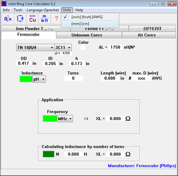 mini Ring Core Calculator screenshot 5