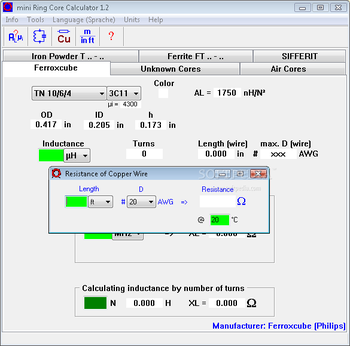 mini Ring Core Calculator screenshot 8