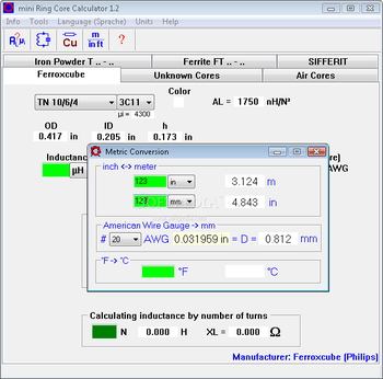 mini Ring Core Calculator screenshot 9