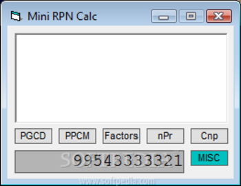 Mini RPN Calc screenshot