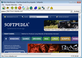 Mini Web Browser screenshot