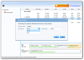MiniAide Fat32 Formatter screenshot 2