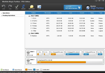 MiniAide Magic Partition Demo Edition screenshot