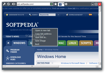 MiniBrowser screenshot