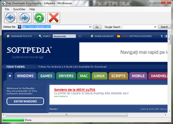 MiniBrowser screenshot