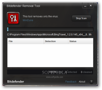 MiniDuke Removal Tool screenshot