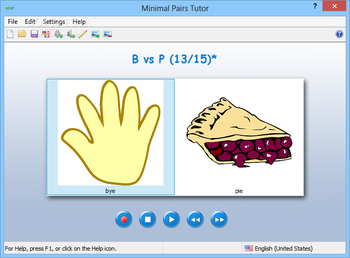 Minimal Pairs Tutor screenshot