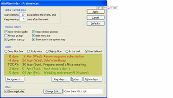 MiniReminder screenshot 3