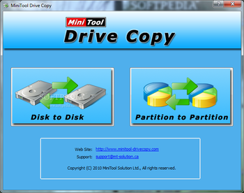 MiniTool Drive Copy screenshot