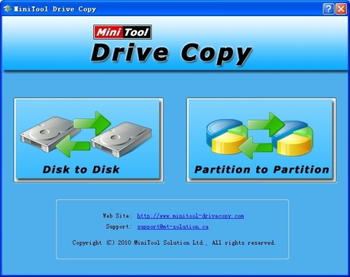 MiniTool Drive Copy screenshot