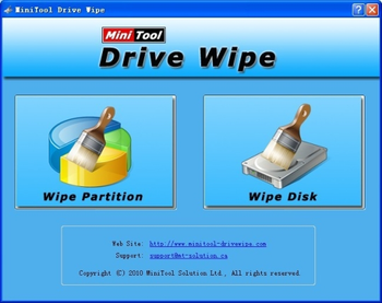 MiniTool Drive Wipe screenshot