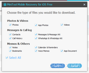 MiniTool Mobile Recovery for iOS screenshot 4