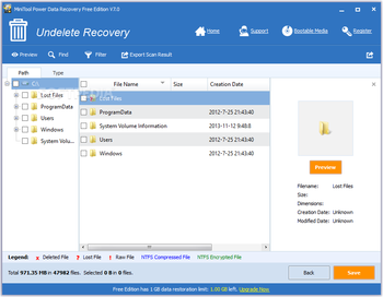 MiniTool Power Data Recovery Free Edition screenshot 3