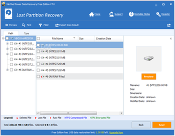 MiniTool Power Data Recovery Free Edition screenshot 4