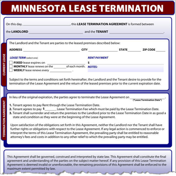 Minnesota Lease Termination screenshot