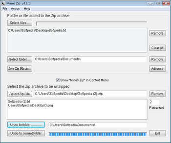 Minos Zip screenshot