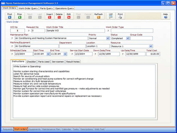 Mipsis Maintenance Management Software screenshot 2