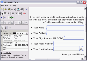 Miraplacid Form Professional screenshot 2
