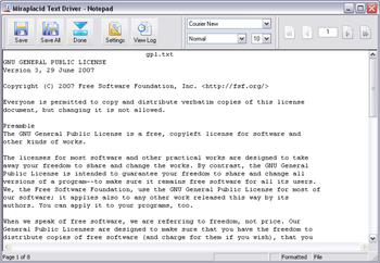 Miraplacid Text Driver Terminal Edition screenshot 2