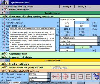 MITCalc screenshot 2