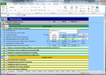 MITCalc - Planetary Gearing screenshot
