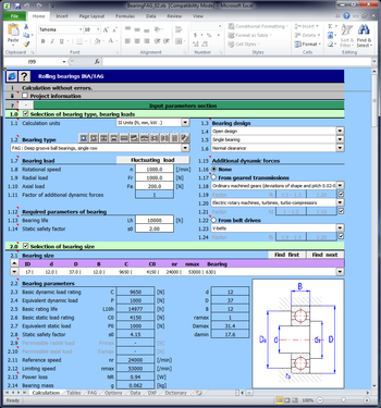 MITCalc - Rolling Bearings Calculation III screenshot