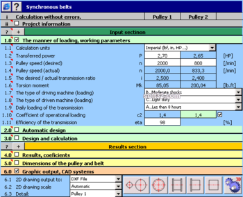 MITCalc - Timing Belts Calculation screenshot 3