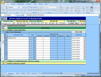 MITCalc - Tolerance analysis screenshot