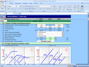 MITCalc - V-Belts Calculation screenshot 2