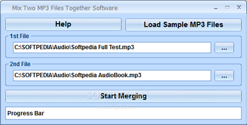 Mix Two MP3 Files Together Software screenshot