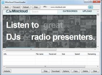 Mixcloud Downloader screenshot