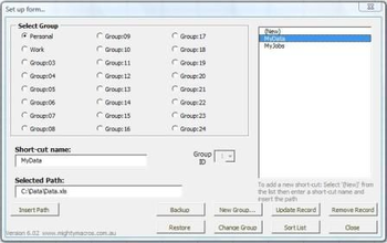 mixlShortcuts screenshot