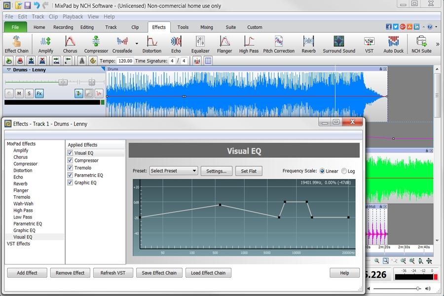 mixpad multitrack recording software review