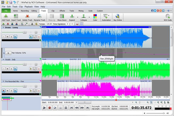 MixPad Free Music Mixer and Studio Recorder screenshot