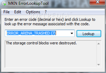 MKN ErrorLookupTool screenshot