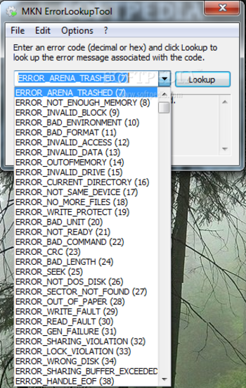 MKN ErrorLookupTool screenshot 2