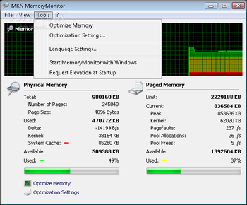 MKN MemoryMonitor screenshot 2