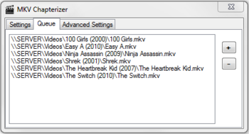 MKV Chapterizer Portable screenshot