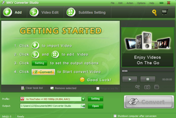 MKV Converter Studio screenshot