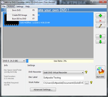 MKV to DVD Converter screenshot 3