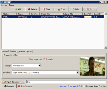 MKV2WMV screenshot