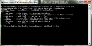 mkvalidator screenshot