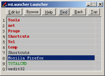 mLauncher screenshot