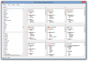 MLD - Multi Language Dictionary screenshot