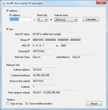 mmIP screenshot