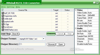 MMshall M2TS TOD Converter screenshot 3