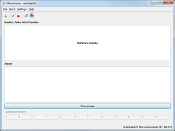Mnemosyne Portable screenshot