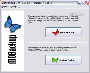MOBackup - Outlook Backup Software screenshot 2